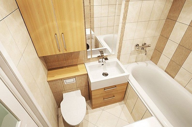 Interior design di un bagno di 2 mq - Foto