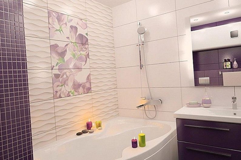 Interior design di un bagno di 2 mq - Foto