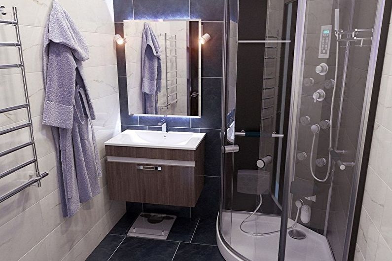 Dizajn interijera kupaonice od 2 m² - Fotografija
