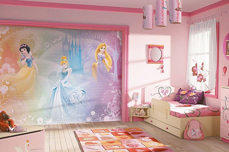 Τοιχογραφία στον τοίχο στο εσωτερικό ενός παιδικού δωματίου