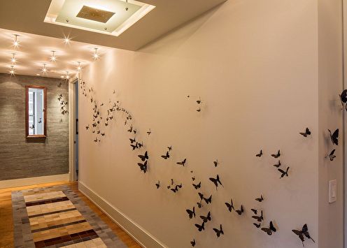 Papillons sur le mur (75 photos): décoration DIY