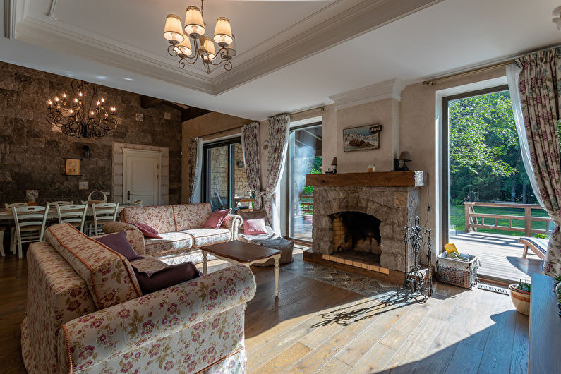 Obývací pokoj ve stylu Provence - foto 2