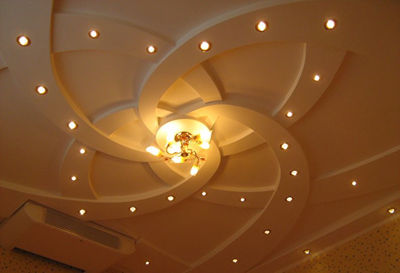 Kudrnaté sádrokartonové stropy