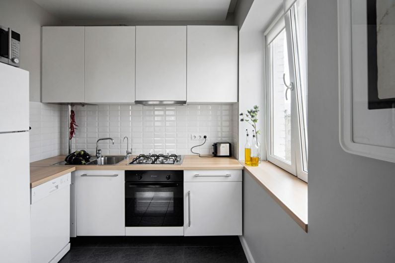 Conjunto de cozinha - design de cozinha em estilo escandinavo