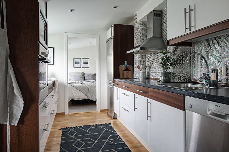 „Mosaic“ prijuostė - skandinaviško stiliaus virtuvės dizainas