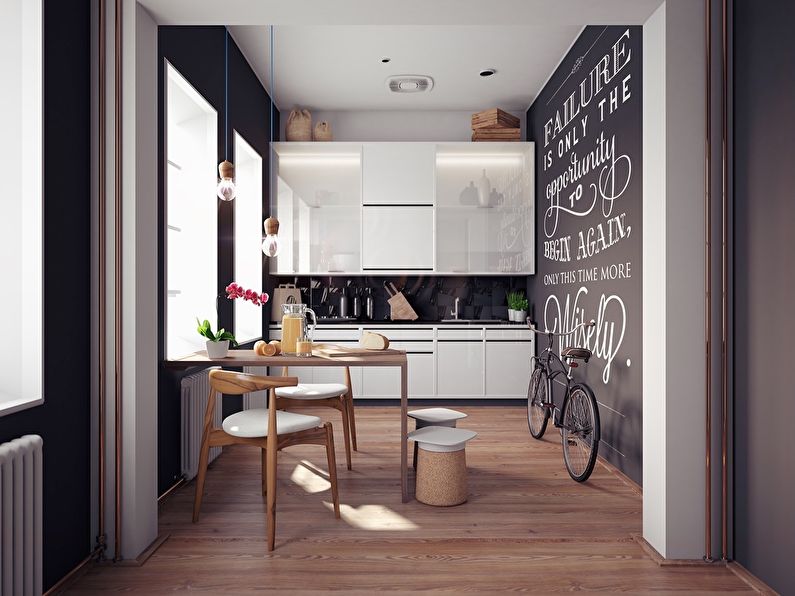 Scandinavian style small kitchen design