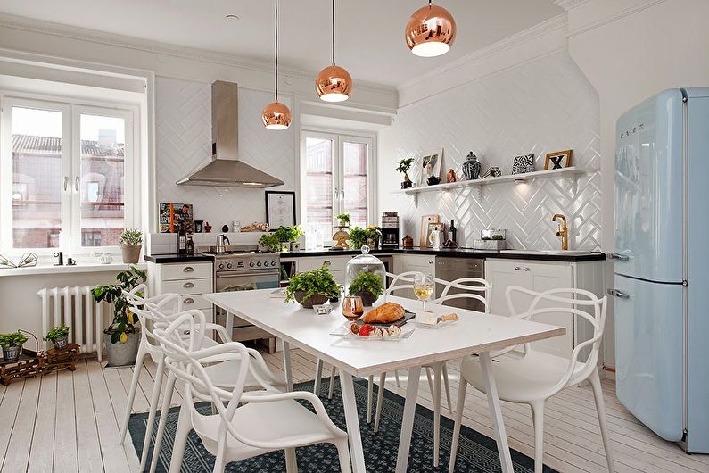 Skandináv stílusú konyha - belsőépítészet