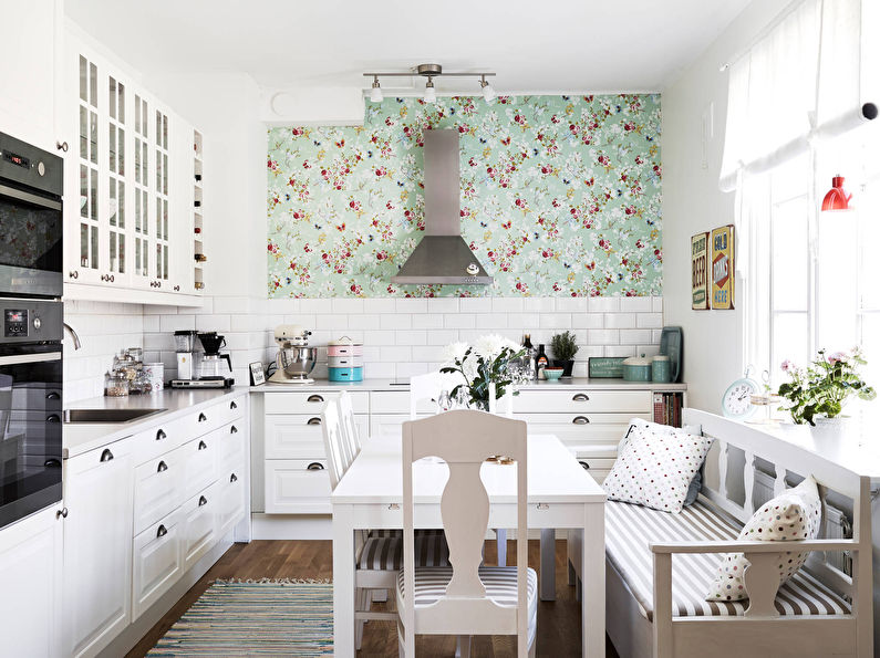 Skandinaviško stiliaus virtuvės tapetai