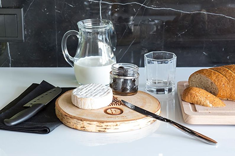 Kuchynský dizajn v štýle minimalizmu z ateliéru Odnushechka