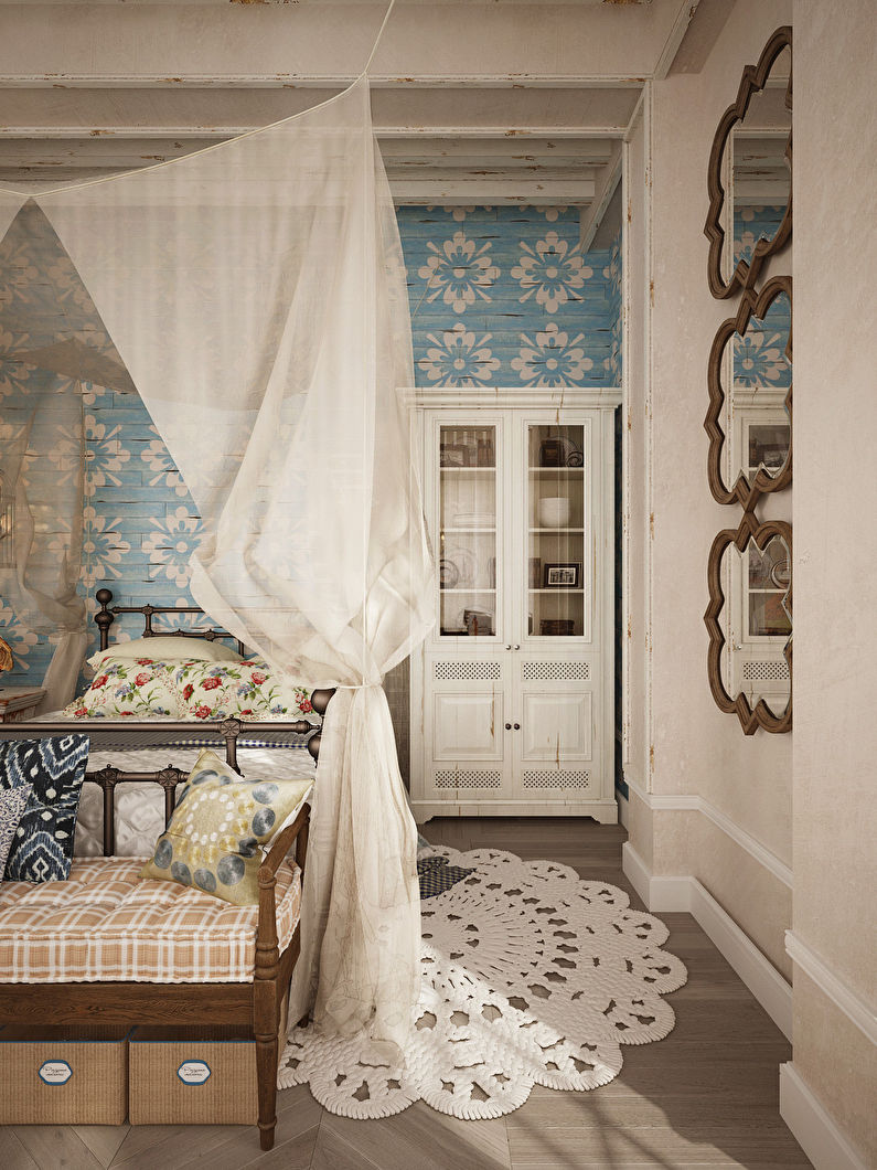 Diseño de dormitorio de estilo provenzal