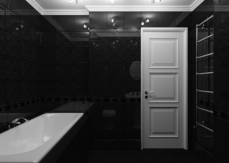 Vintage klasszikus fürdőszoba - Valentino fekete