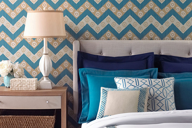 Wallpaper for the bedroom: 65 beautiful ideas