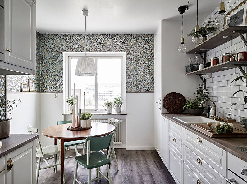 How to choose a wallpaper for the kitchen: 70 photos and ideas