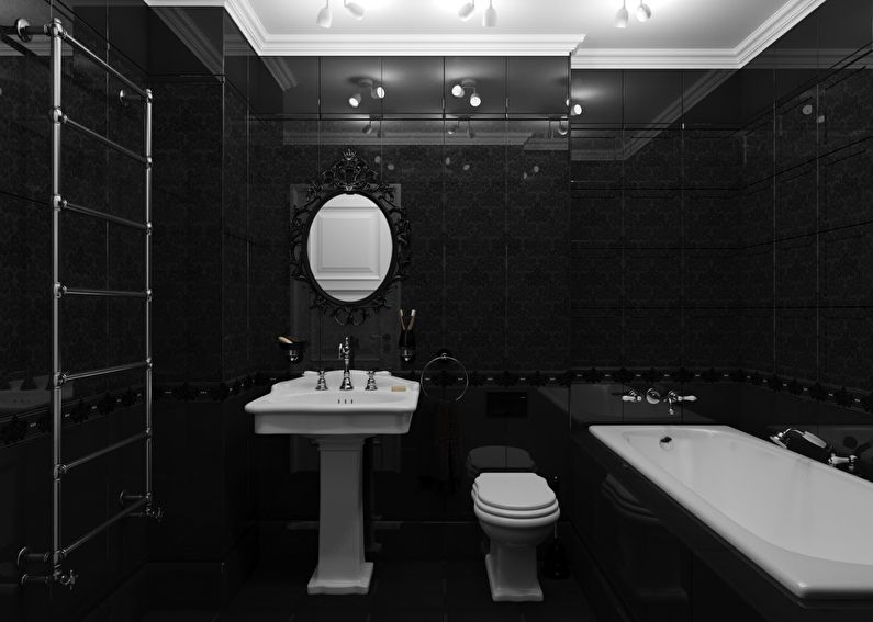 Łazienka Valentino w kolorze czarnym