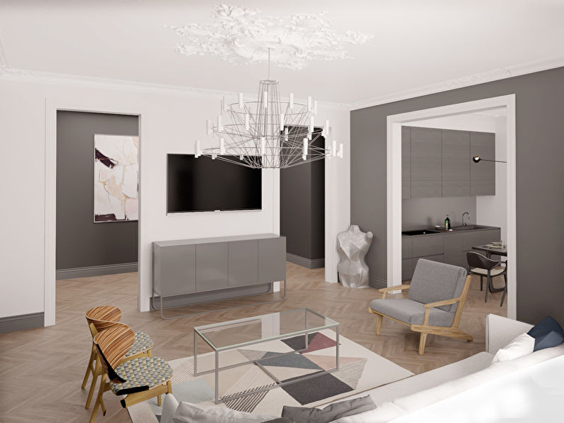 Dzīvojamās istabas dizains 