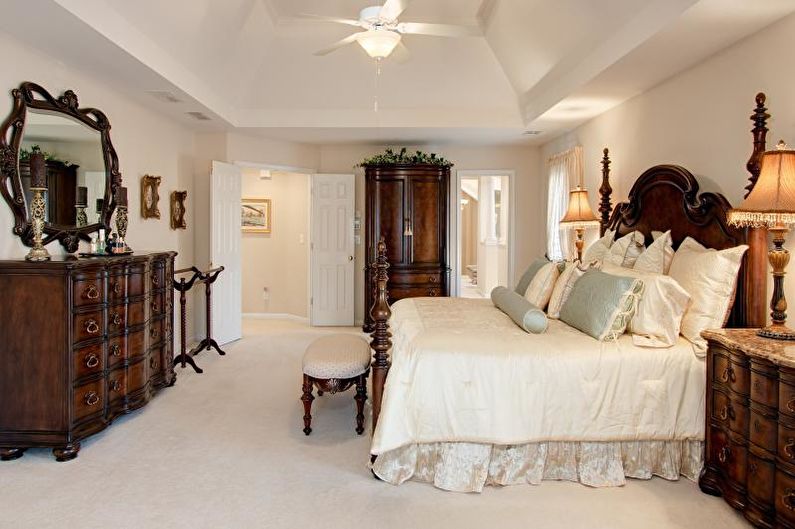 Спаваћа соба у класичном стилу - Комбинација боја у унутрашњости спаваће собе