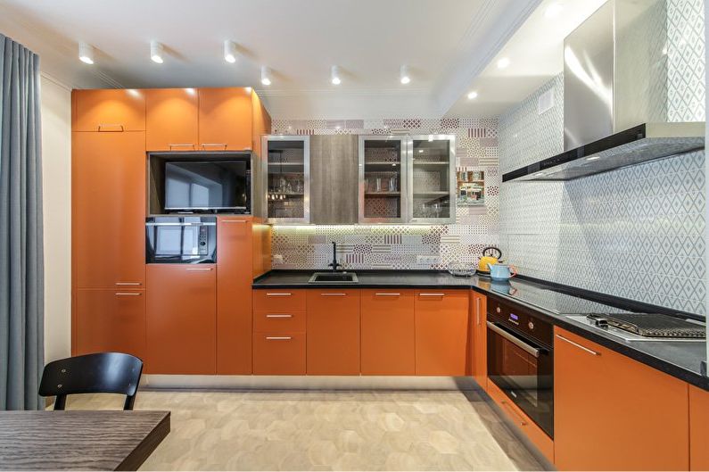 Kuchyně 20 m² v moderním stylu - interiérový design