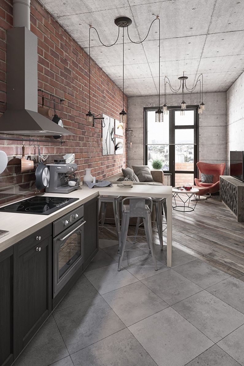 Dizajn kuhinje 20 m² - završna obrada poda