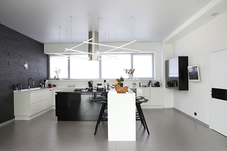 Design kuchyně 20 m² - dekorace na zeď