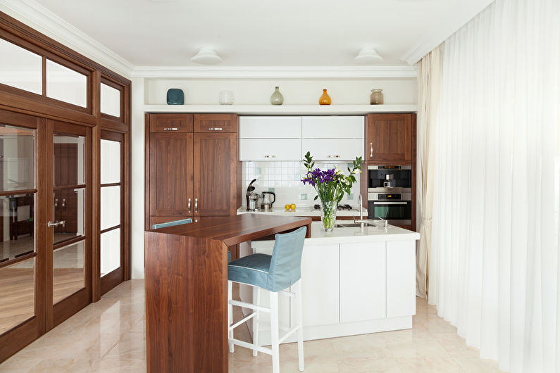 Интериорен дизайн на кухня 20 кв.м. - Снимка