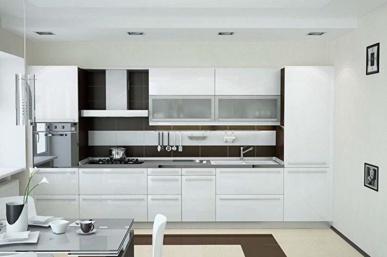 Design de interiores da cozinha 20 m² - Foto