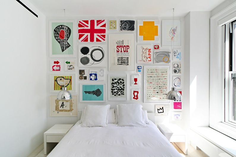 Dizajn spavaće sobe u skandinavskom stilu - dekor i tekstil