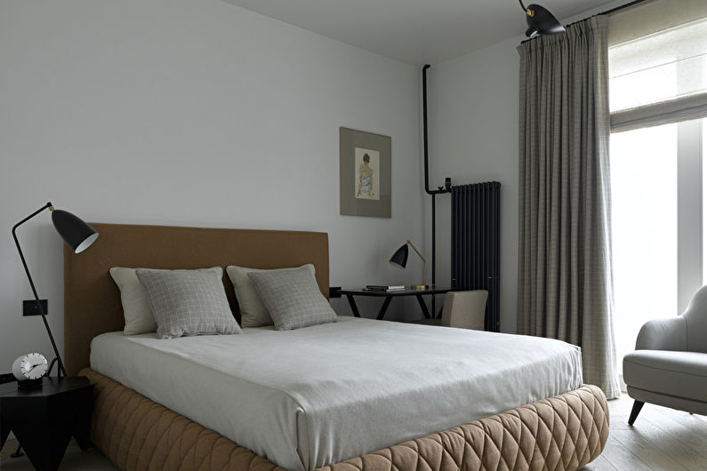 Skandinavisk stil soveværelse interiørdesign - foto