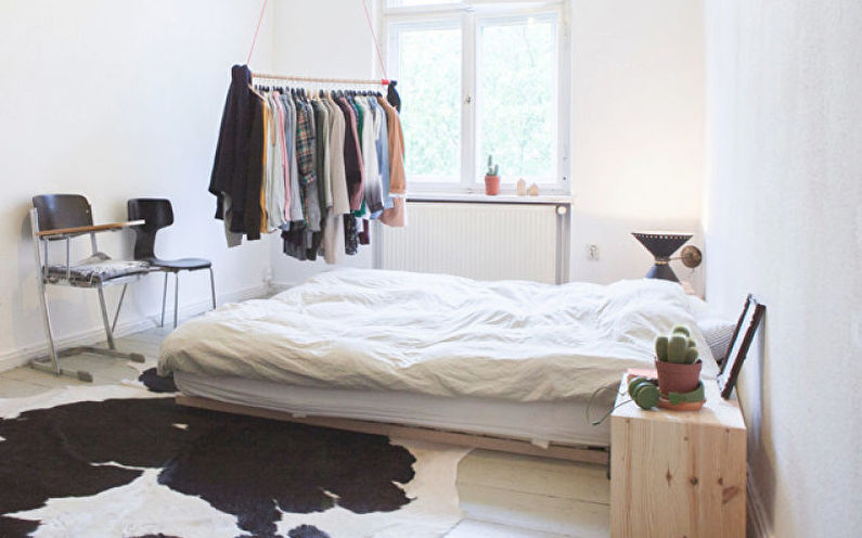Дизајн ентеријера спаваће собе скандинавског стила - фото