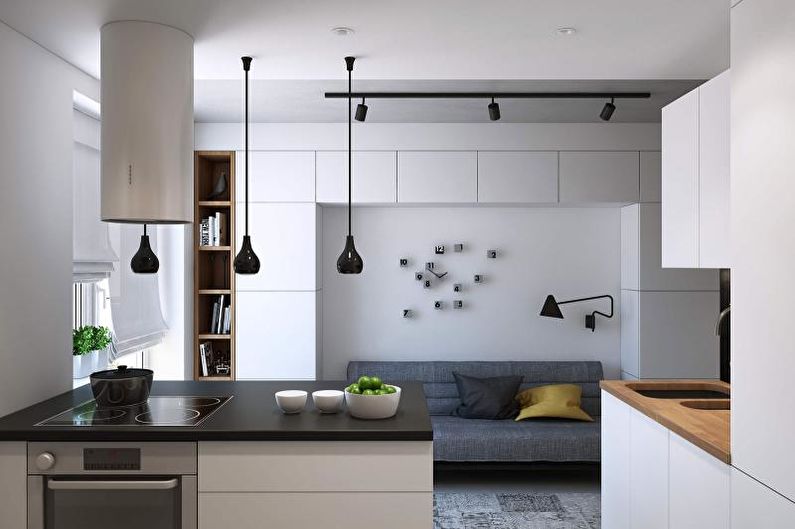 Kjøkken 14 kvm i en moderne stil - Interiørdesign