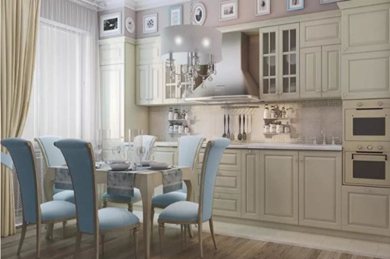 Kjøkken 14 kvm i klassisk stil - Interiørdesign