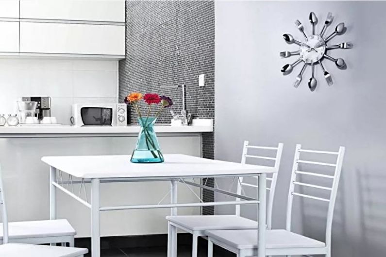 Kuchyně 14 m² v high-tech stylu - interiérový design
