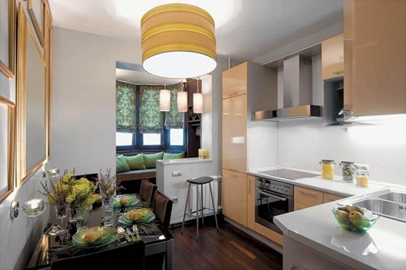 Design kuchyně 14 m² - Výzdoba a textilie