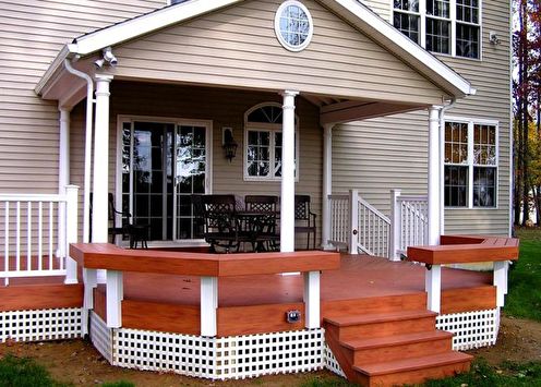 Kaip papuošti privataus namo verandą: 80 idėjų