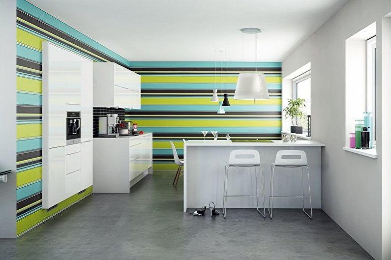 Wallpaper for the kitchen - photo