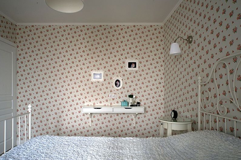 Kertas dinding untuk bilik tidur - foto