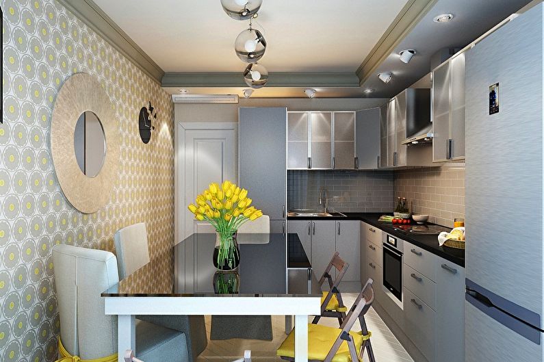 การออกแบบห้องครัว 3 x 4 เมตร - ประโยชน์ที่ได้รับ