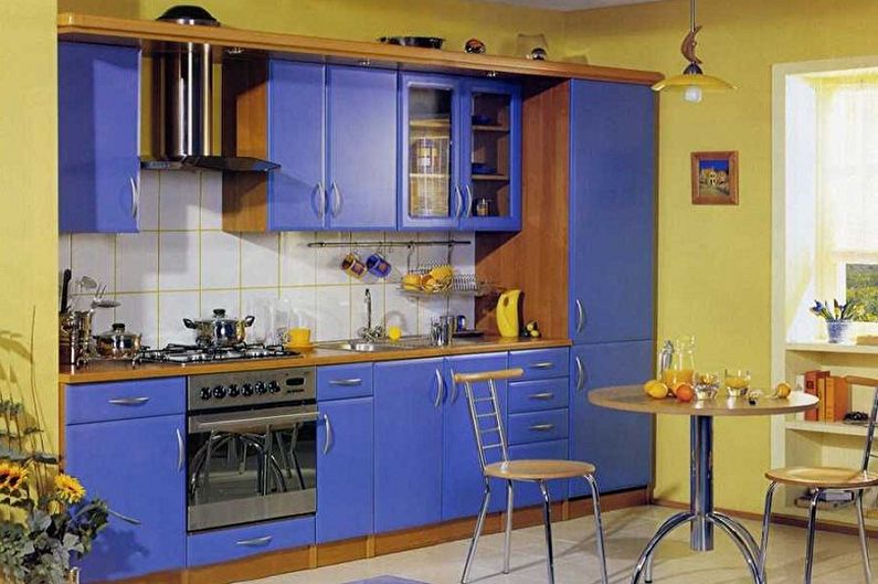Reka bentuk dapur 3 x 4 meter - Skema warna