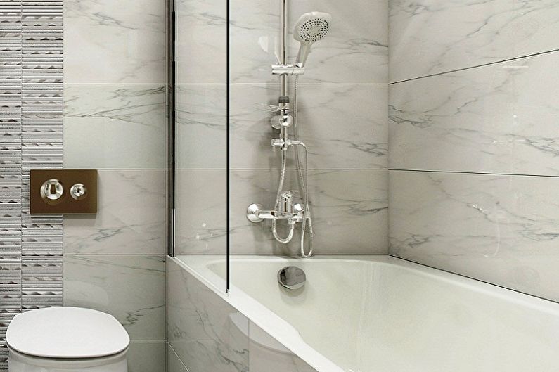 Banheiro cinza 3 m² - Design de interiores