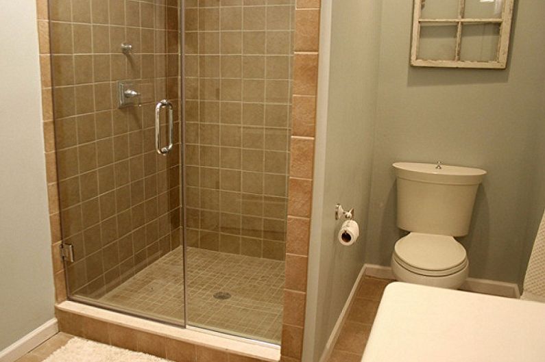 Thiết kế phòng tắm 3 m2. - Hệ thống nước và nội thất