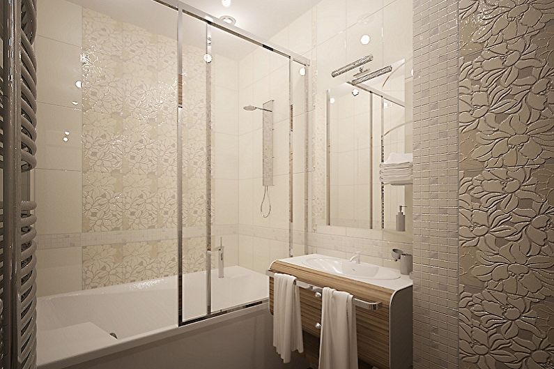 Kylpyhuoneen sisustus 3 m². - Kuva