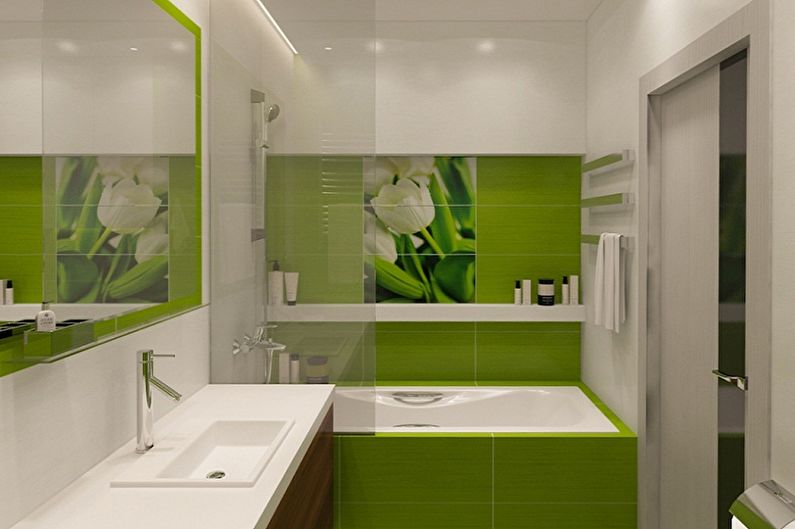 Dizajn interijera kupaonice od 3 m² - Fotografija
