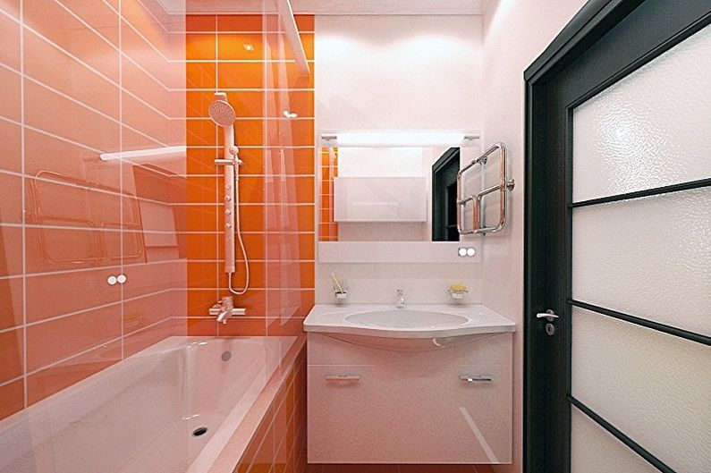 Diseño interior de un baño de 3 m2. - Foto
