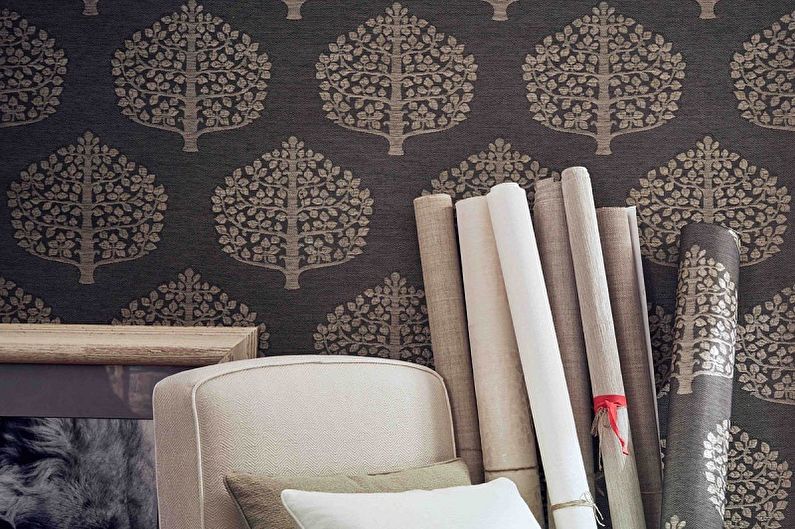 Tipos de papel tapiz para paredes - Papel tapiz textil