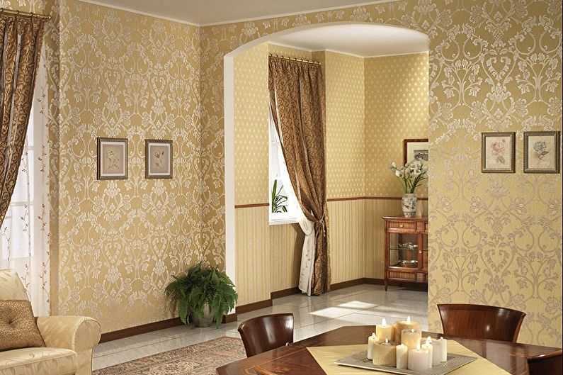 Tipos de papel tapiz para paredes - Papel tapiz textil