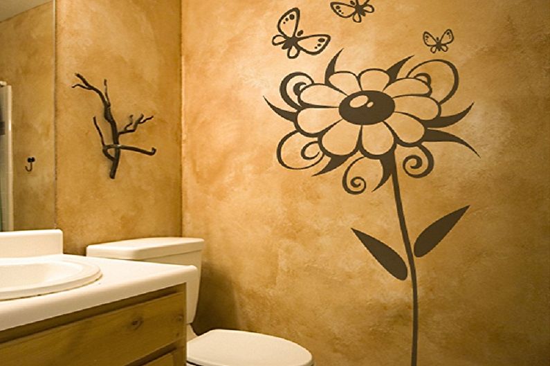Зидни материјал за тоалет - боја