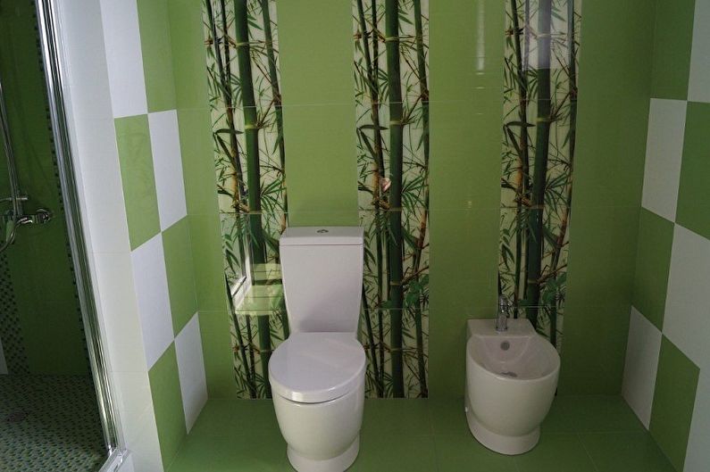 Trang trí tường trong nhà vệ sinh - ảnh