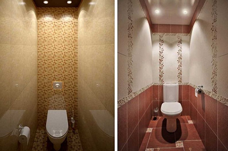 تصميم المرحاض في خروتشوف - مخططات الألوان
