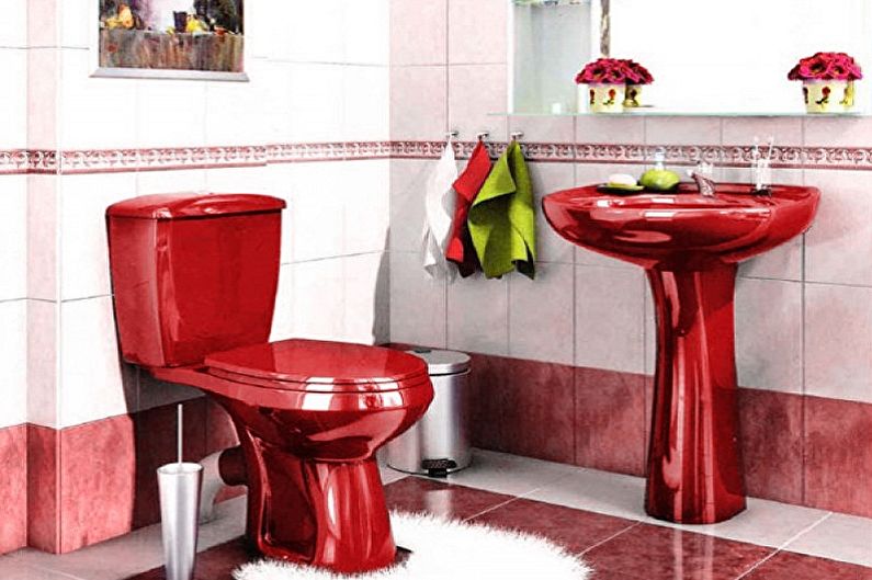 Design de banheiros em Khrushchev - Encanamentos e móveis
