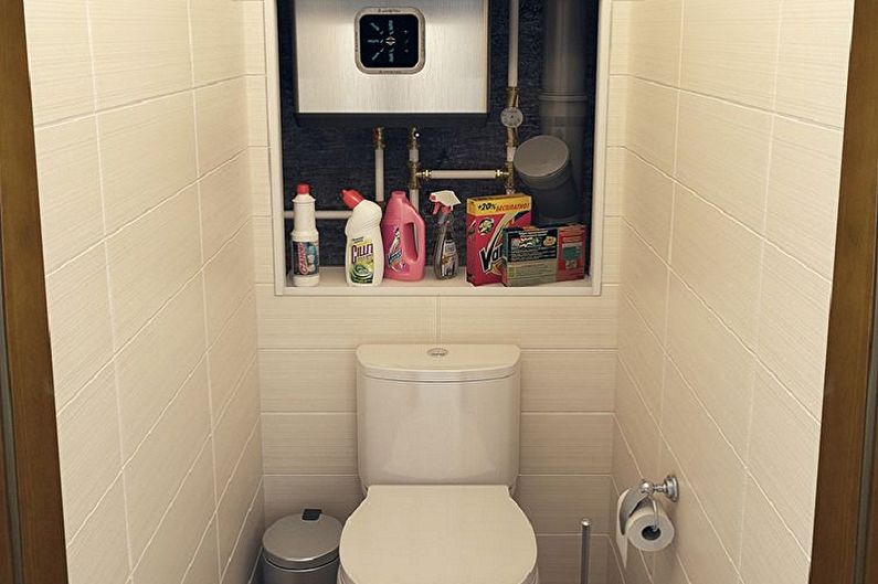 Toilet Design in Khrushchev - Plumbing and Furniture