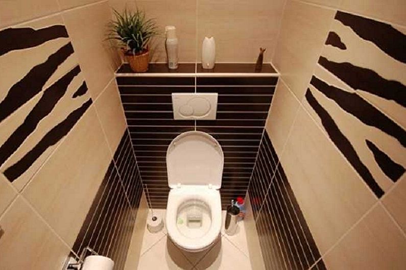Design of the toilet in Khrushchev - Lighting and decor